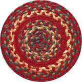 homespice decor jute braided cider barn red rug