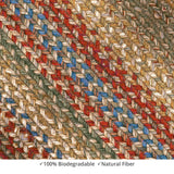 homespice decor jute braided azalea red rug