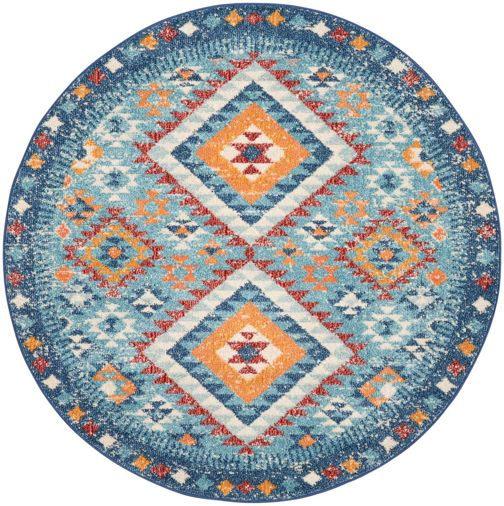 nourison passion psn47 blue multicolor rug