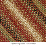 homespice decor jute braided gingerbread brown rug