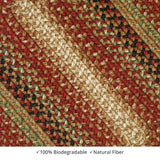 homespice decor jute braided gingerbread brown rug