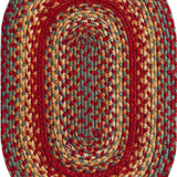 homespice decor jute braided cider barn red rug