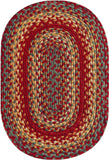 homespice decor jute braided cider barn red rug
