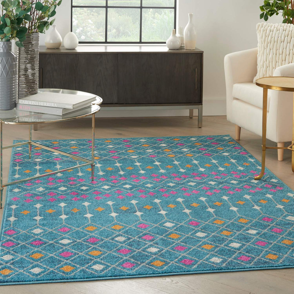 nourison passion psn45 blue multicolor rug