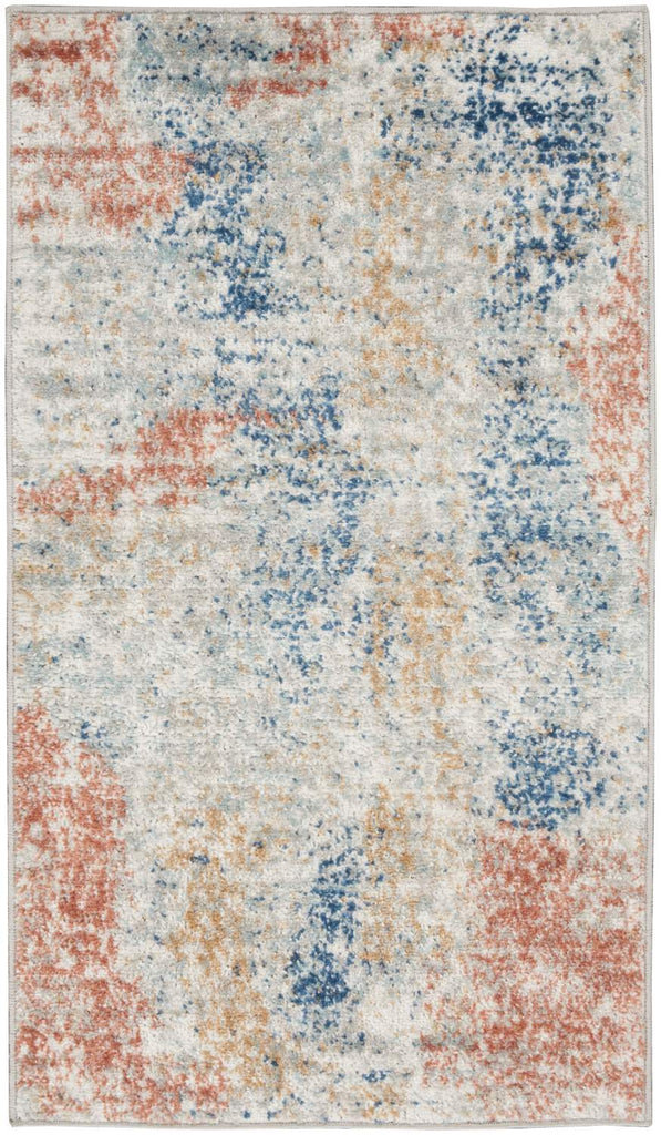 nourison quarry qua10 ivory multi rug