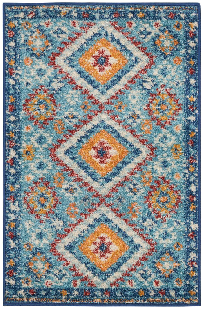 nourison passion psn47 blue multicolor rug