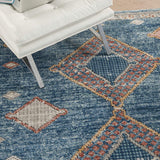 nourison quarry qua14 blue rug