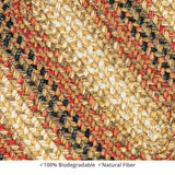 homespice decor jute braided russett beige rug