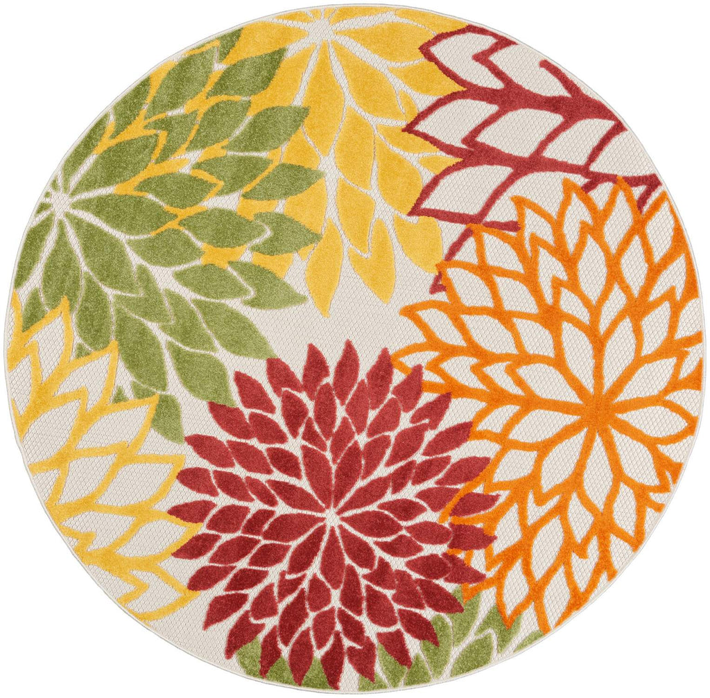 nourison aloha alh05 red multi colored rug
