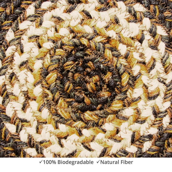homespice decor jute braided kilimanjaro brown rug