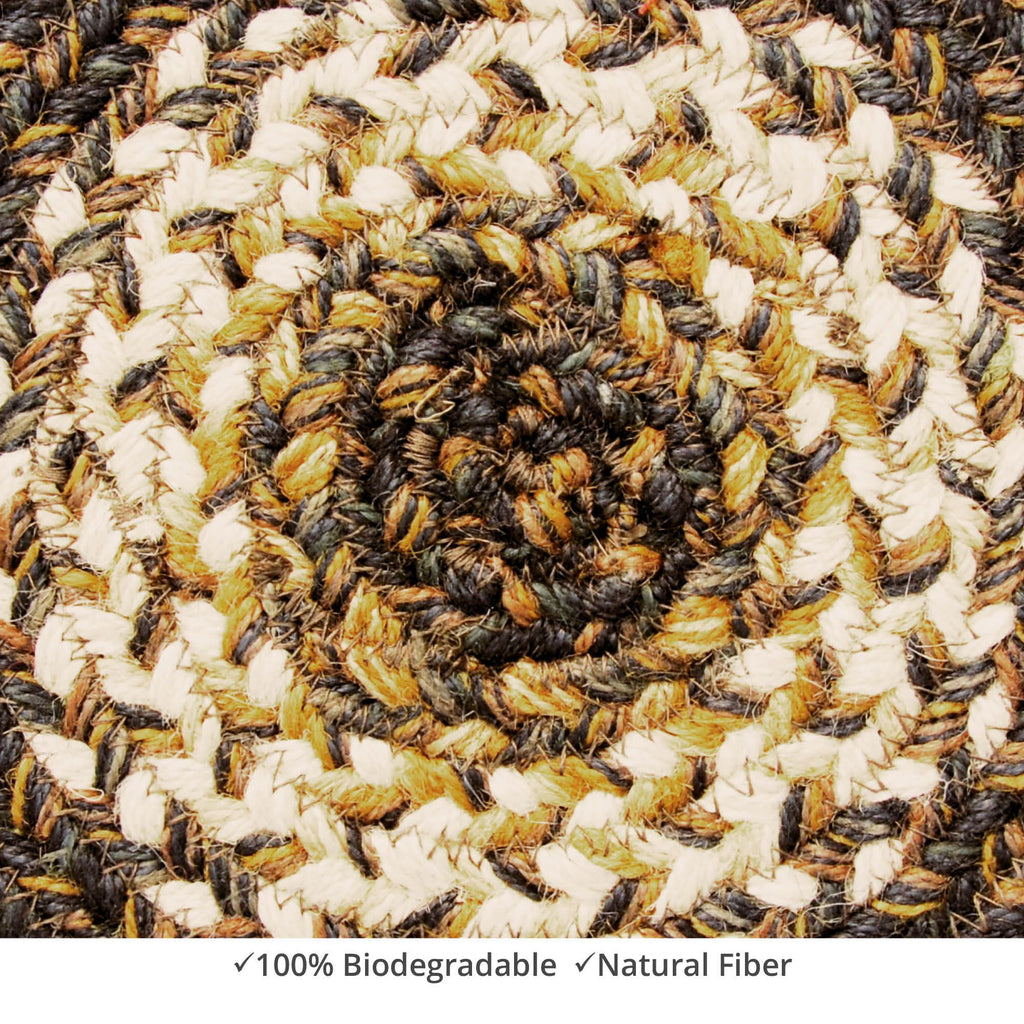 homespice decor jute braided kilimanjaro brown rug