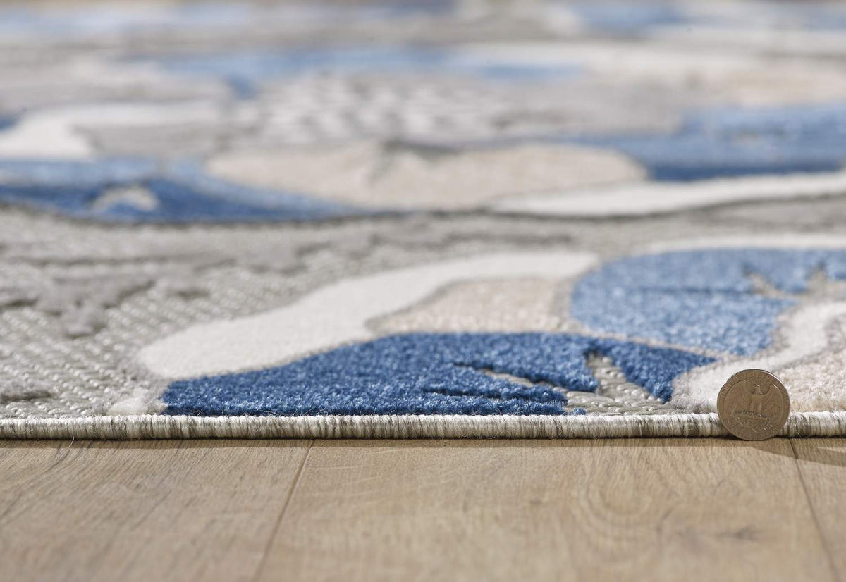 kas oriental calla 6935 grey rug