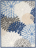 nourison aloha alh05 blue multicolor rug