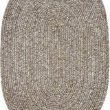 homespice decor ultra durable braided slate light grey rug