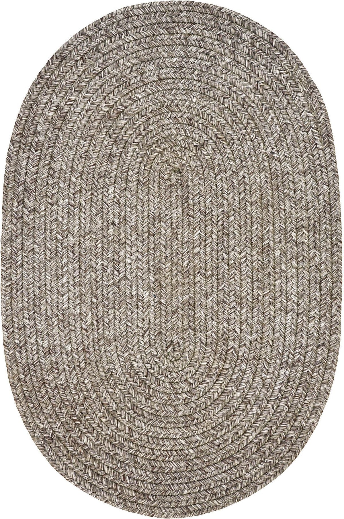 homespice decor ultra durable braided slate light grey rug