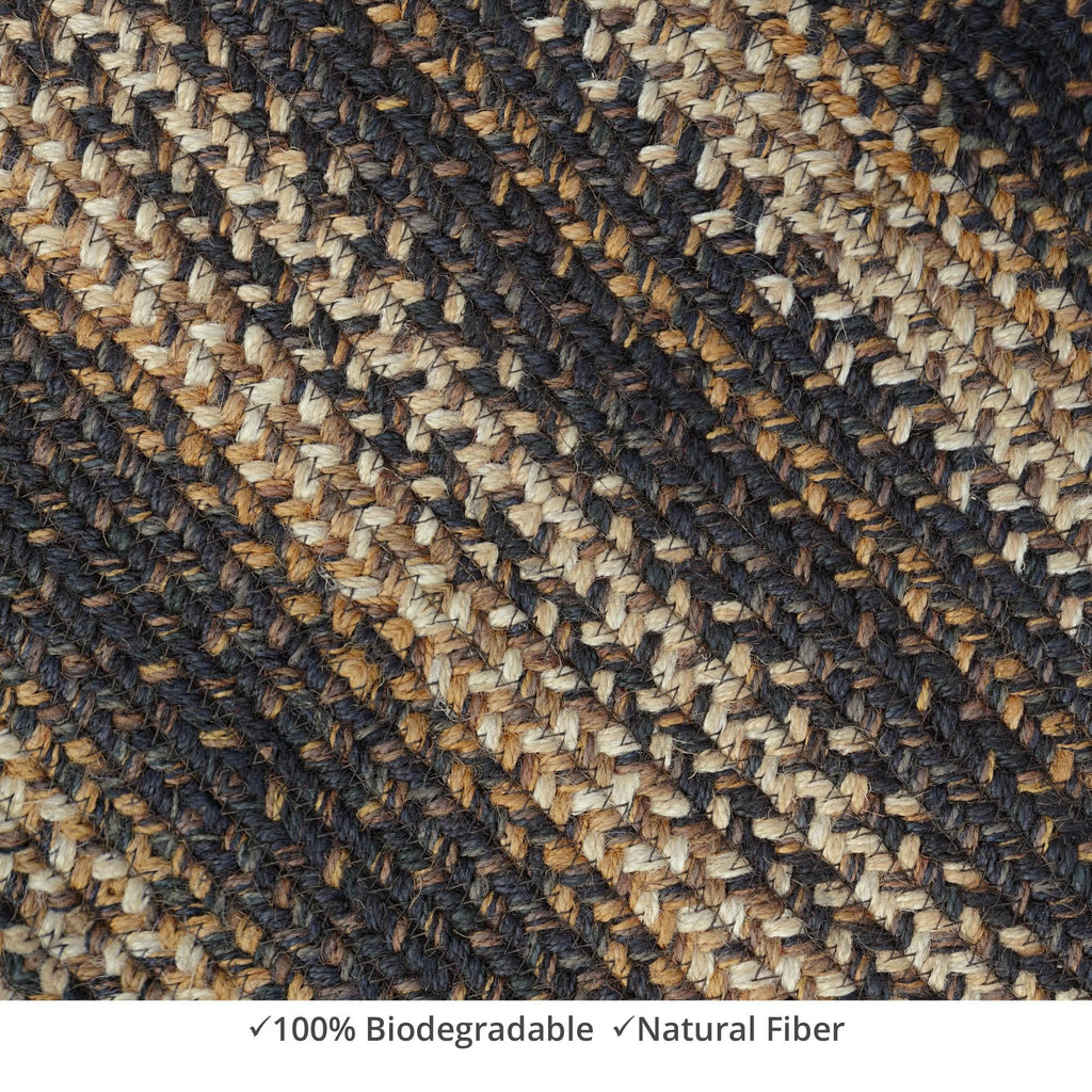 homespice decor jute braided kilimanjaro brown rug