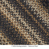 homespice decor jute braided kilimanjaro brown rug