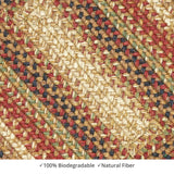 homespice decor jute braided gingerbread brown rug