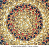 homespice decor jute braided russett beige rug