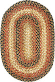 homespice decor jute braided russett beige rug