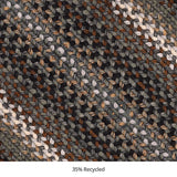 homespice decor ultra durable braided midnight moon grey rug