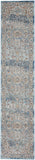 nourison quarry qua11 ivory blue rug