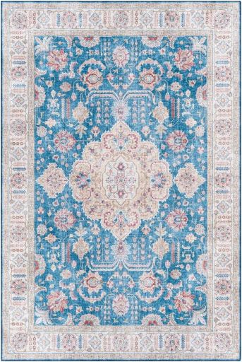 surya iris irs 2322 bright blue rug