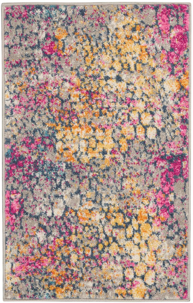 nourison passion psn34 yellow multi rug