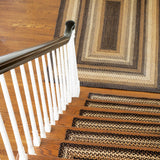 homespice decor jute braided kilimanjaro brown rug