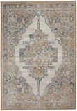 nourison quarry qua09 grey light blue rug