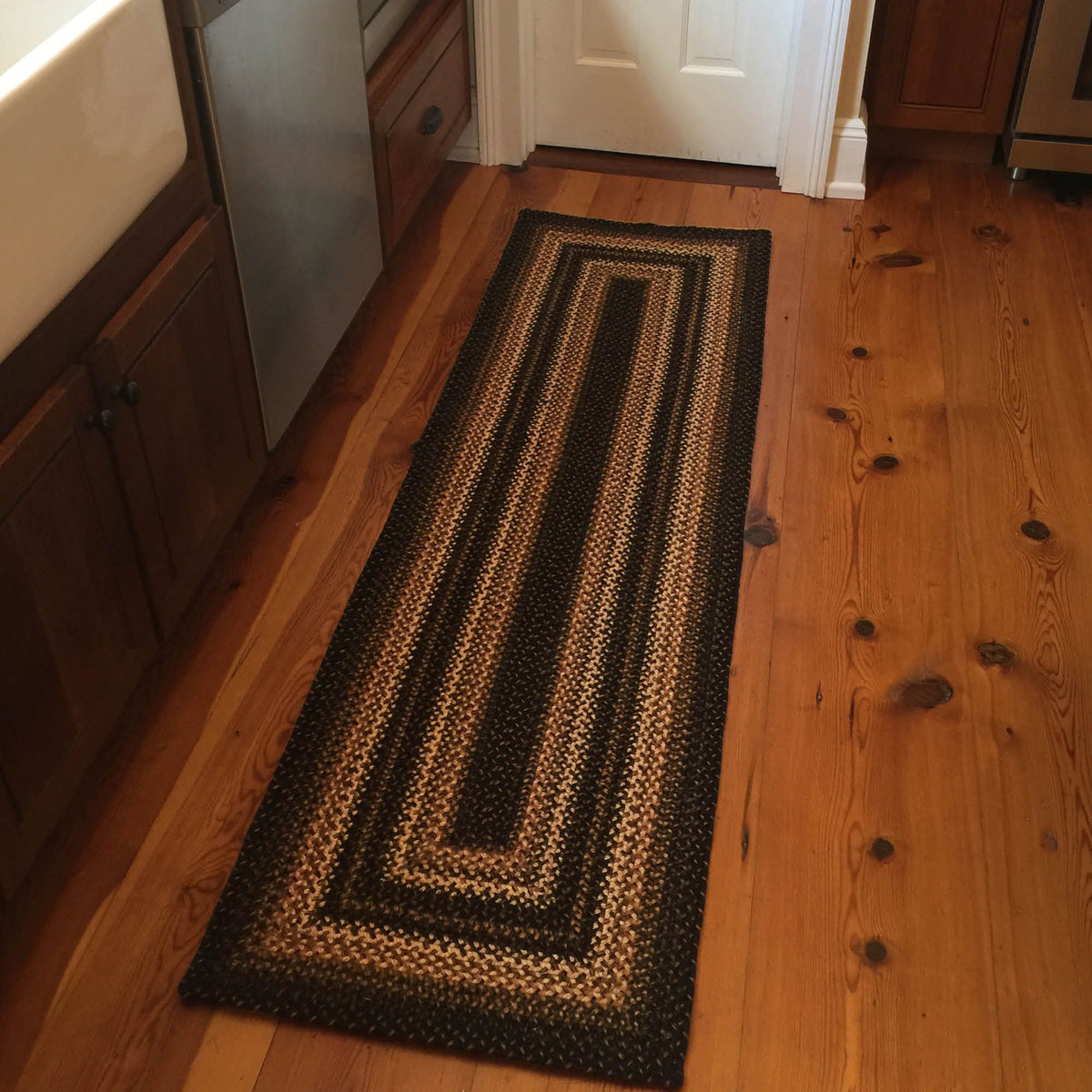 homespice decor jute braided kilimanjaro brown rug