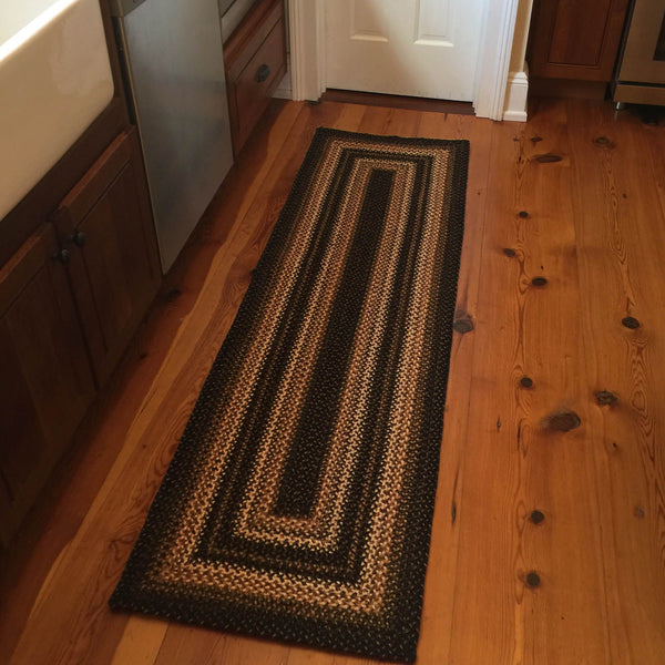 homespice decor jute braided kilimanjaro brown rug