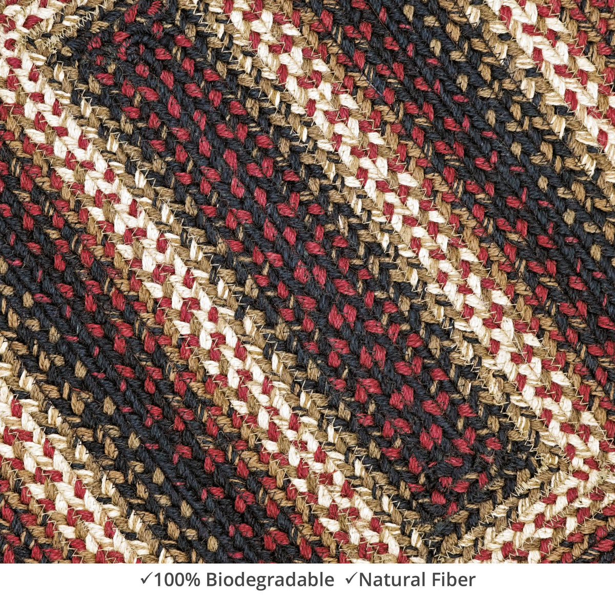 homespice decor jute braided prescott black rug
