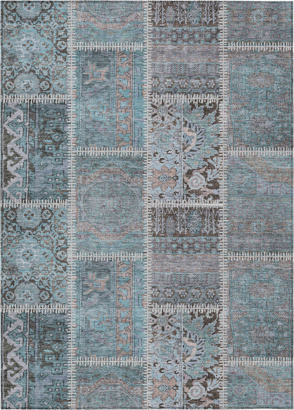 addison chantille acn635 teal rug