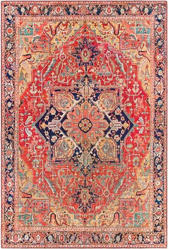 surya iris irs 2343 red rug