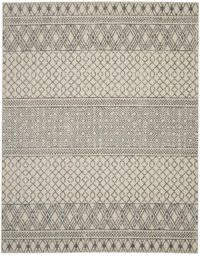 nourison passion psn43 ivory grey rug