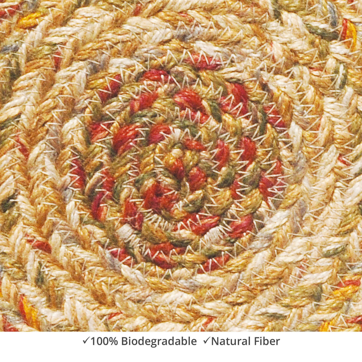 homespice decor jute braided harvest beige rug