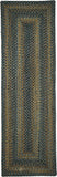 homespice decor ultra durable braided forest black rug