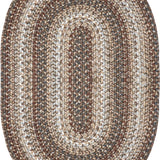 homespice decor ultra durable braided wildwood brown rug