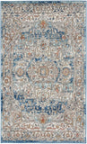 nourison quarry qua11 ivory blue rug