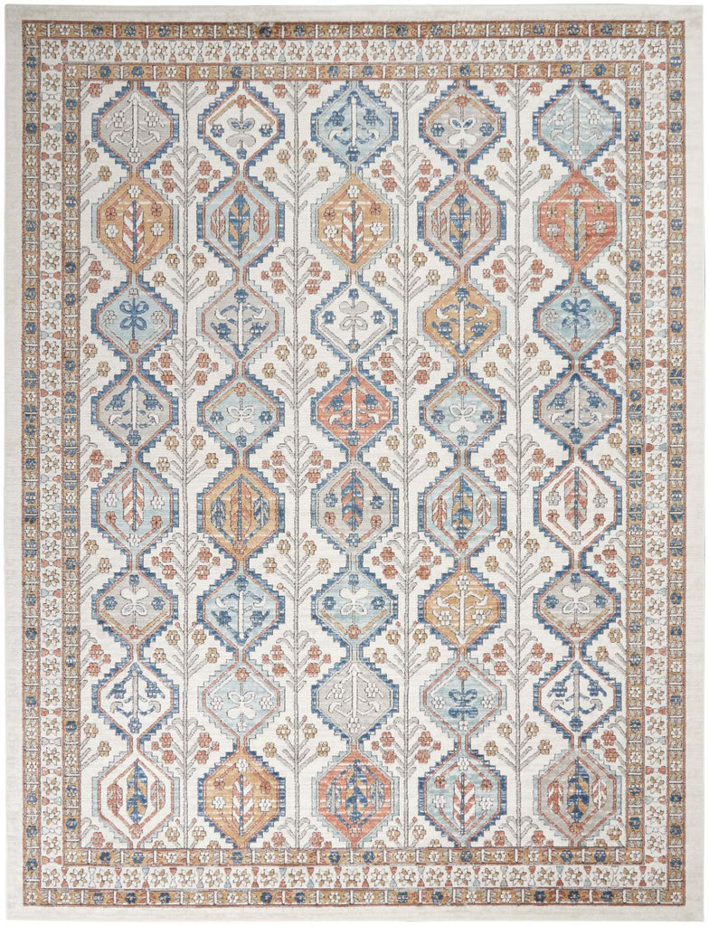 nourison quarry qua15 ivory multi rug