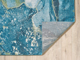 kas oriental illusions 6225 teal rug