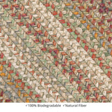 homespice decor jute braided harvest beige rug