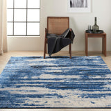 nourison river flow rfv01 blue grey rug