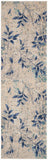 nourison river flow rfv03 beige navy rug