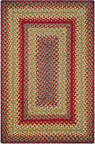 homespice decor jute braided cider barn red rug