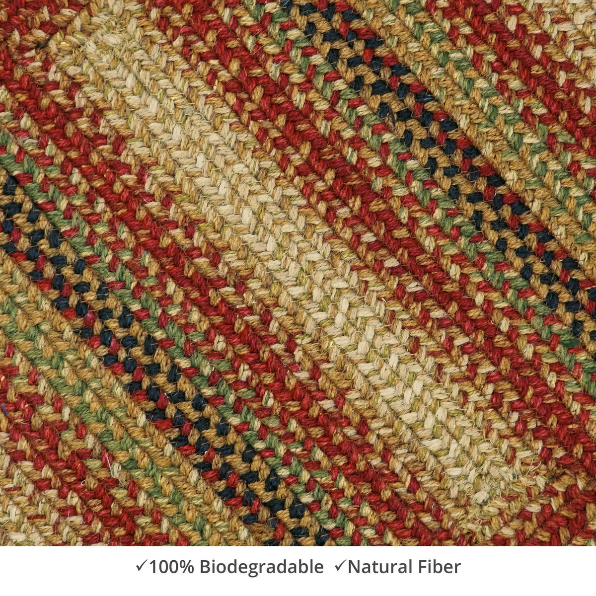 homespice decor jute braided gingerbread brown rug
