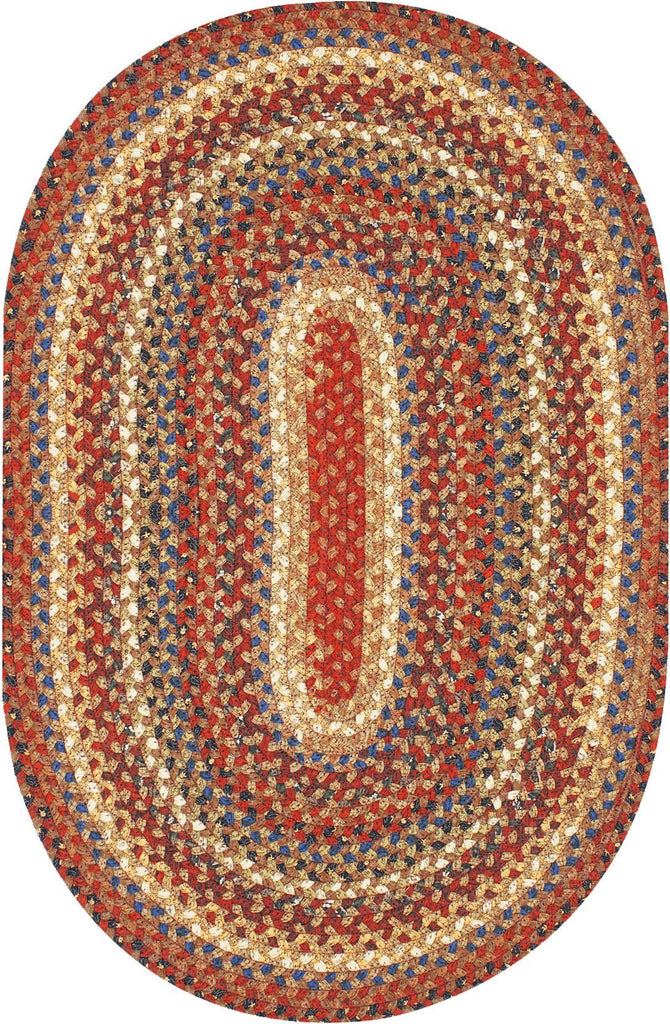homespice decor cotton braided biscotti brown rug