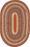 homespice decor cotton braided biscotti brown rug