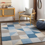 surya queens qun 2308 blue rugs
